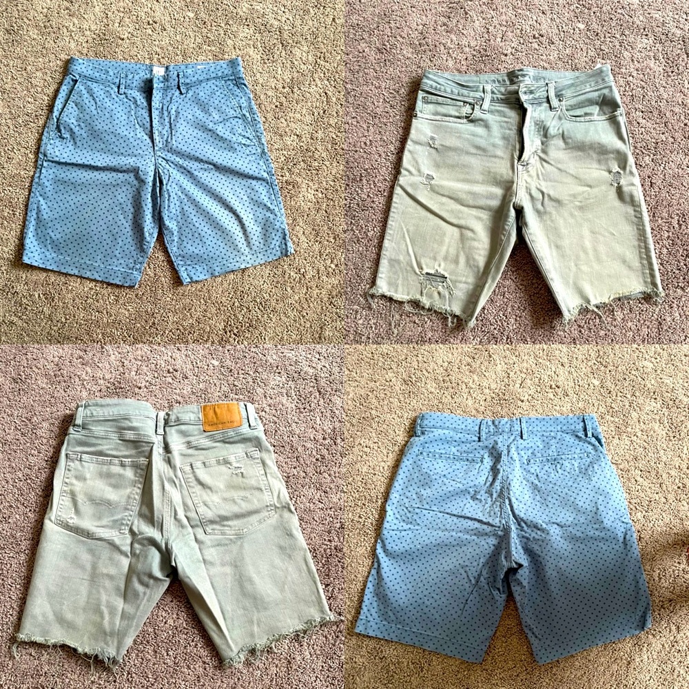 Bundle of man’s shorts from GAP and American Eagle size 31
